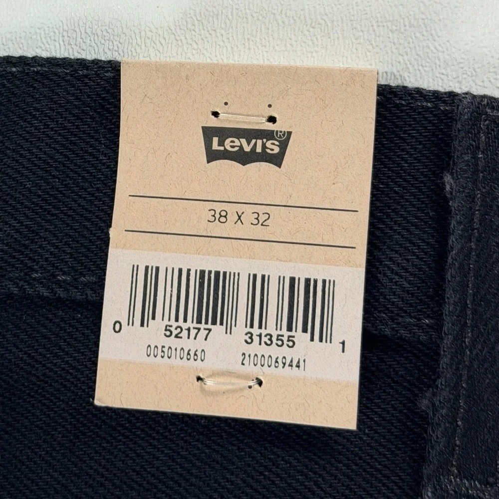 Levi's‎ 501 Original Jeans Mens 38x32 Black Button Fly Straight Leg NWT